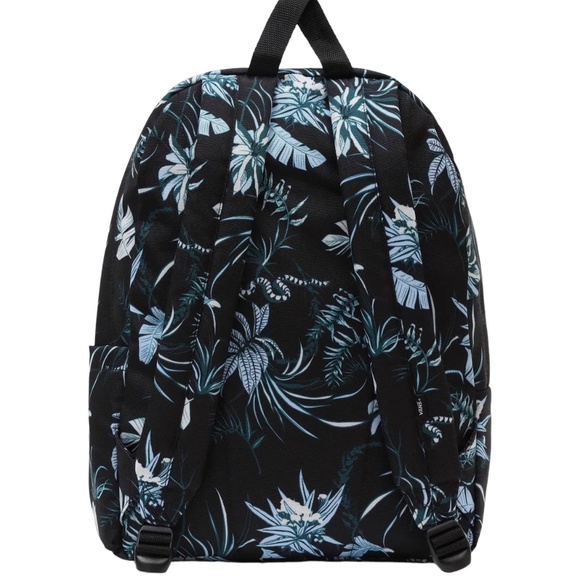 🎒SCHOOL SALE🎒Vans Old Skool H2O Backpack Black Flower Laptop Bag VN0A5E2S0ZB - Picture 8 of 10